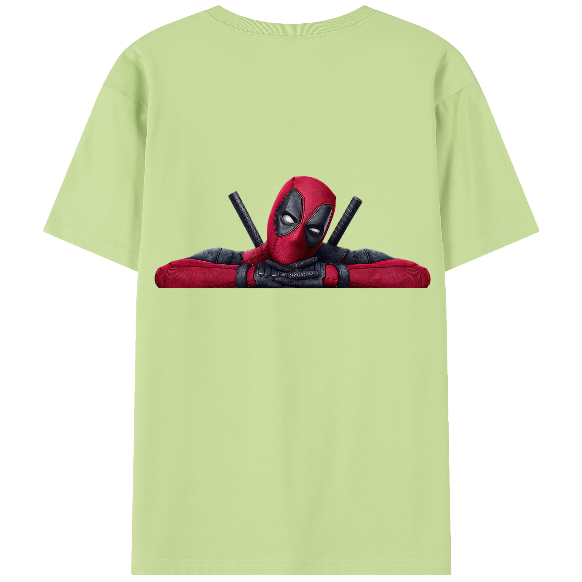 （画像用） Deadpool デッドプール 綿100％半袖Tシャツ（背面プリント）